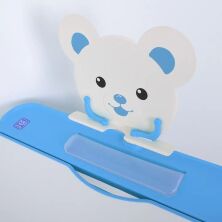 Дитяча пластикова Регульована парта зі стільцем M 4818-4 з підставкою для книг / синя