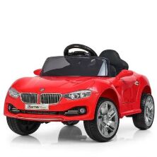 Дитячий електромобіль M 3175EBLR-3 BMW шкіряне сидіння червоний
