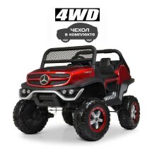 Дитячий двомісний електромобіль Mercedes 4 WD M 4133EBLRS-3 червоний автопокраска**