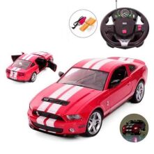 Дитяча машинка на радіокеруванні з кермом Ford Mustang 2170A світяться Червона фари