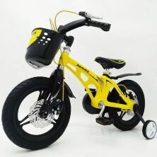 Дитячий двоколісний велосипед MARS-14 колеса 14 дюймів магнезиевая рама жовтий
