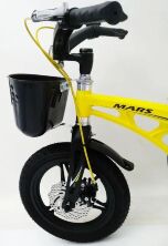 Дитячий двоколісний велосипед MARS-14 колеса 14 дюймів магнезиевая рама жовтий