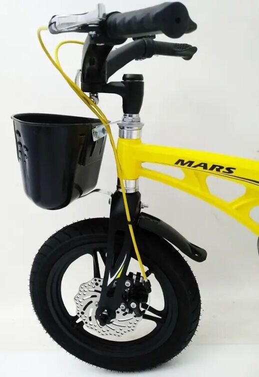 Дитячий двоколісний велосипед MARS-14 колеса 14 дюймів магнезиевая рама жовтий