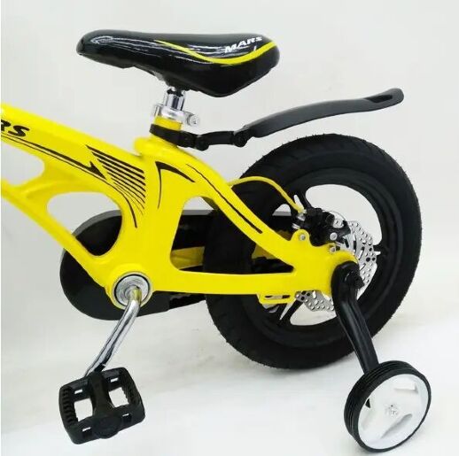 Дитячий двоколісний велосипед MARS-14 колеса 14 дюймів магнезиевая рама жовтий