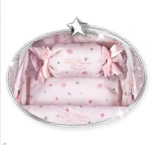 Коляска для ляльок DeCuevas 85034 Лялькова з рюкзаком серії Марія складна рожева