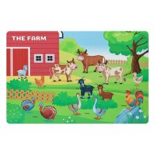 Дитячий пластиковий столик з двома стільчиками Bambi ETZY-13 бежево-коричневий