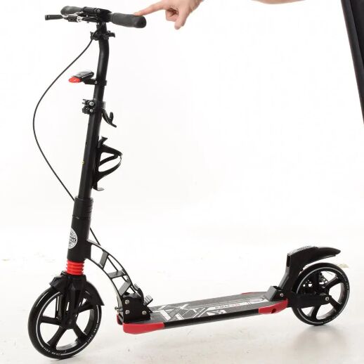 Самокат дитячий двоколісний складаний iTrike SR2-010-2-R алюмінієвий з підніжкою червоний