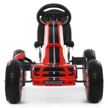 Дитячий педальний карт на гумових колесах Bambi kart M 4040-3 з ручним гальмом / колір червоний**