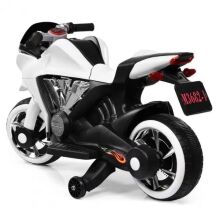 Дитячий електромобіль мотоцикл Bambi M 3682L-1 на акумуляторі на пластикових колесах / колір білий