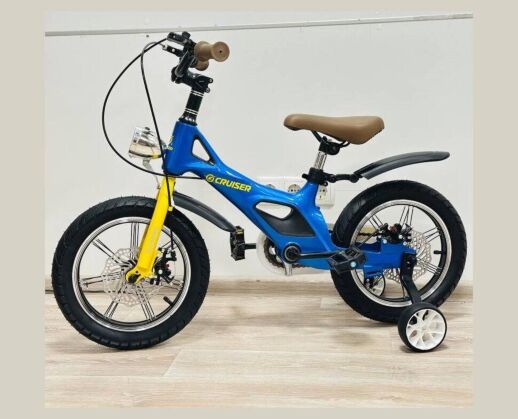 Дитячий двоколісний велосипед 18 дюймів Maraton CRUISER ICONIC дискові гальма синій для хлопчика