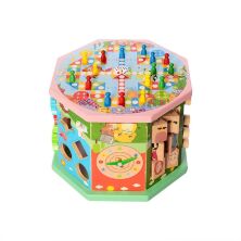 Дерев'яна Розвиваюча іграшка TREE TOYS MD 2385 Бизиборд Лабіринт Рахунки Сортер ін**