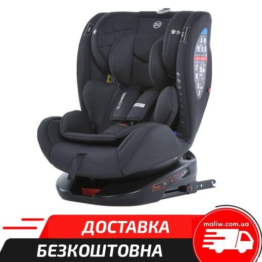 Дитяче автокрісло El Camino Evolution поворотне від 360 до 36 кг ME 1114 EVEREST Dark Gray