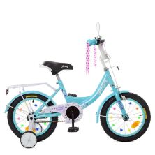 Велосипед дитячий двоколісний PROFI Princess XD1415 колеса 14 дюймів аквамарин **