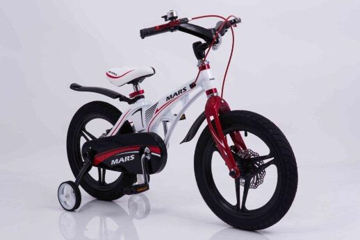 Велосипед дитячий двоколісний MARS-16 дискові гальма колеса 16 дюймів білий