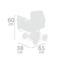 Коляска для ляльок DeCuevas 85039 Лялькова з рюкзаком серії Литл Пет персикова