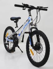 Велосипед гірський спортивний 20-LANQ модель VA210 магнезиевая рама колеса 20 дюймів білий