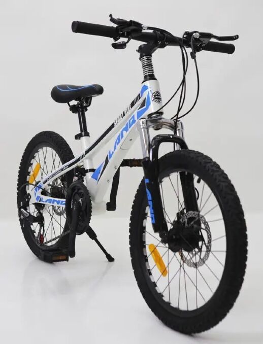 Велосипед гірський спортивний 20-LANQ модель VA210 магнезиевая рама колеса 20 дюймів білий