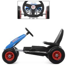 Дитячий педальний карт на гумових колесах Bambi kart M 4040-4 з ручним гальмом / колір синій**