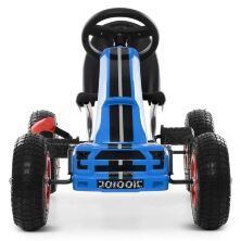Дитячий педальний карт на гумових колесах Bambi kart M 4040-4 з ручним гальмом / колір синій**