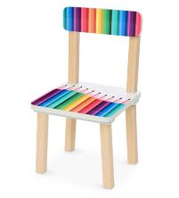 Дитячий столик з двома стільчиками Bambi 501-77 дерев'яний / забарвлення Олівці**