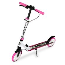Дитячий підлітковий двоколісний складаний самокат iTrike SR2-049-1-WP1 алюмінієвий з ручним гальмом рожевий*