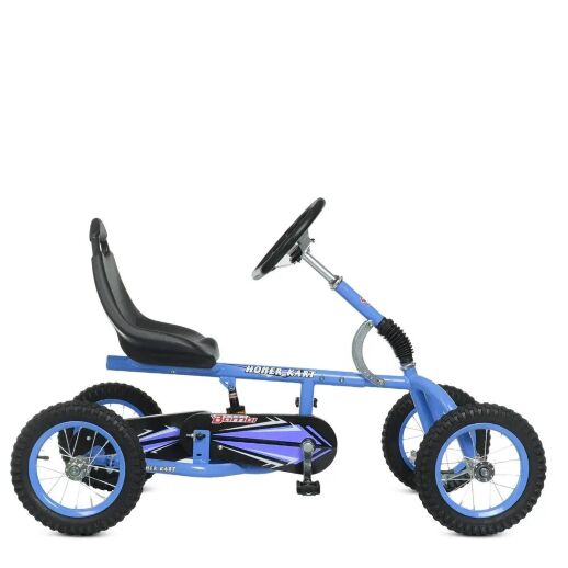 Дитячий педальний карт надувні колеса Bambi M 1697-12 синій**