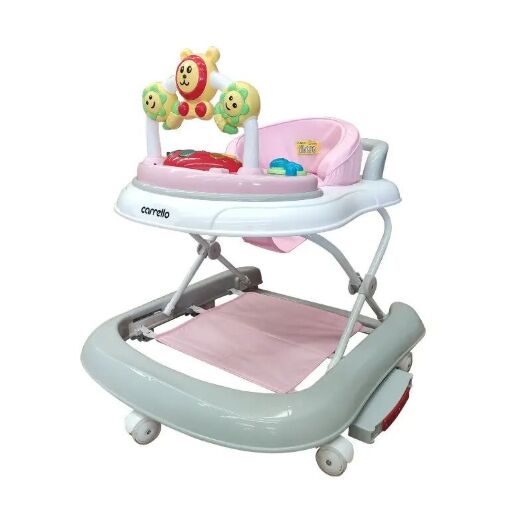 Ходунки CARRELLO Libero CRL-9602/3 Pink 3 в 1 (ходунки, гойдалка, каталка) рожеві