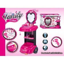 Туалетний столик 661-121 світло, звук, з феном, гребінцем, намистом