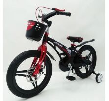 Велосипед двоколісний дитячий MARS-16 Black чорне дискове гальмо колеса 16 дюймів