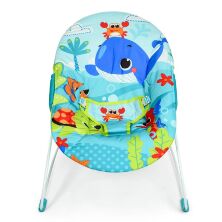 Дитячий шезлонг-качалка Bambi 6938 Кіт бірюзовий ***