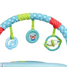 Дитячий шезлонг-качалка Bambi 6938 Кіт бірюзовий ***