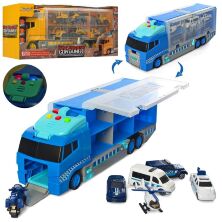 Ігровий набір ТРЕЙЛЕР-гараж 36см AY1818BC Автовоз з машинками / звукові та світлові ефекти / 2 види