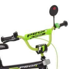 Велосипед дитячий двоколісний PROFI Inspirer SY1651 колеса 16 дюймів світло дзвінок чорно-салатовий **