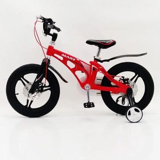Велосипед дитячий двоколісний MARS-16 дискові гальма колеса 16 дюймів червоний