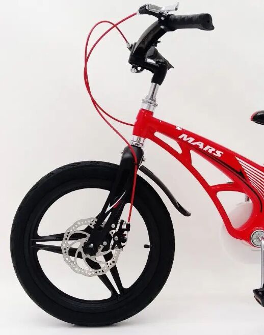 Велосипед дитячий двоколісний MARS-16 дискові гальма колеса 16 дюймів червоний
