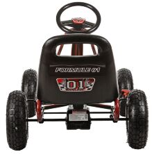 Дитячий педальний спортивний карт веломобіль на педалях Bambi kart M 0645-3 з надувними колесами червоний**