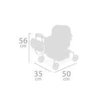 Коляска для ляльок DeCuevas 86033 Лялькова з сумкою серії Мартіна коралова**