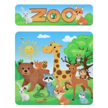 Дитячий пластиковий столик з двома стільчиками Bambi ETZY-13 бежево-коричневий