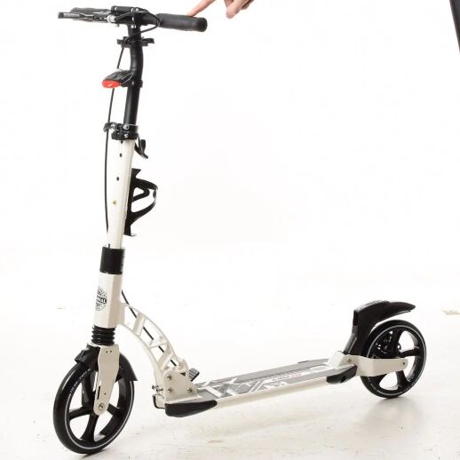 Самокат дитячий двоколісний складаний iTrike SR2-010-2-R алюмінієвий з підніжкою червоний