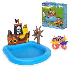 Дитячий надувний басейн BESTWAY 52211 Корабель з рибками і веслом**