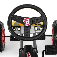 Дитячий педальний карт на гумових колесах Bambi kart M 4039-6 з ручним гальмом / колір жовтий**