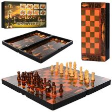 Настільна гра 3в1 Шахи, Шашки, Нарди W5008DEFH дерев'яні в коробці / 4 види**