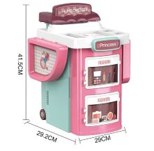 Дитячий туалетний столик, трюмо для дівчинки 14P03 c аксесуарами (41 предмет) Складається у валізі**