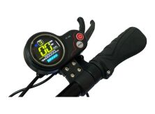 Електросамокат Crosser T4 (1000 Вт; 48 В; 12,5 А/год) колеса 10" повітря з камерою. З ВИДІННЯМ. Чорний
