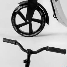 Самокат складаний двоколісний GS-0025 Black алюмінієвий білий