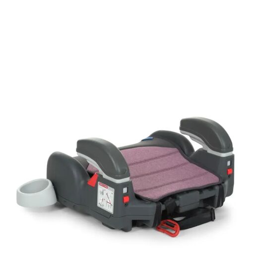 Автосидіння Бустер дитячий EL CAMINO ME 1044 Roro Violet з підлокітником і підсклянником/чорьо-фіолетовий