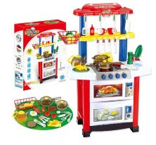 Дитячий ігровий набір Інтерактивна КУХНЯ 758A/B зі світловими звуковими ефектами + тече вода/ з аксесуарами