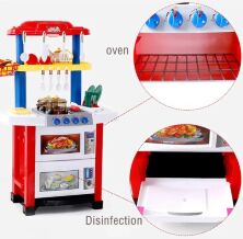 Дитячий ігровий набір Інтерактивна КУХНЯ 758A/B зі світловими звуковими ефектами + тече вода/ з аксесуарами