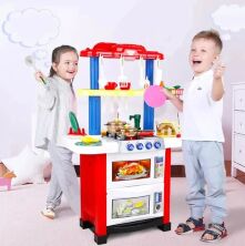 Дитячий ігровий набір Інтерактивна КУХНЯ 758A/B зі світловими звуковими ефектами + тече вода/ з аксесуарами