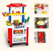 Дитячий ігровий набір Інтерактивна КУХНЯ 758A/B зі світловими звуковими ефектами + тече вода/ з аксесуарами